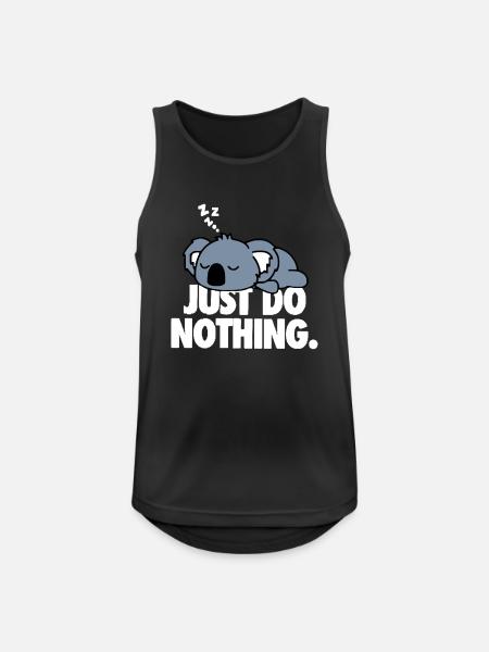 Just do nothing - Men's Breathable Tank Top - black