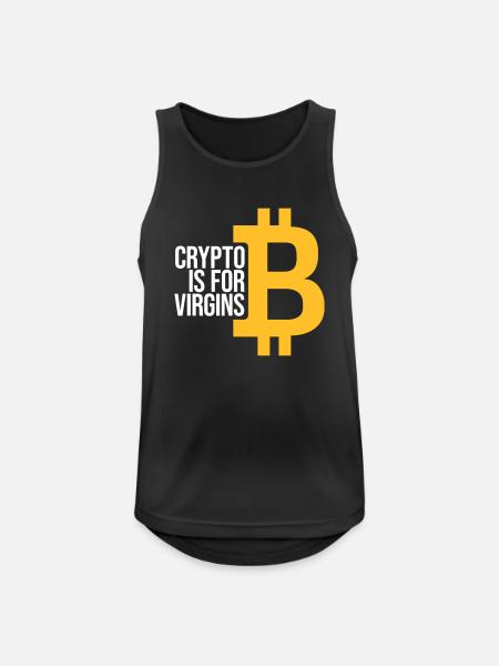 crypto is for virgins - Men's Breathable Tank Top - black