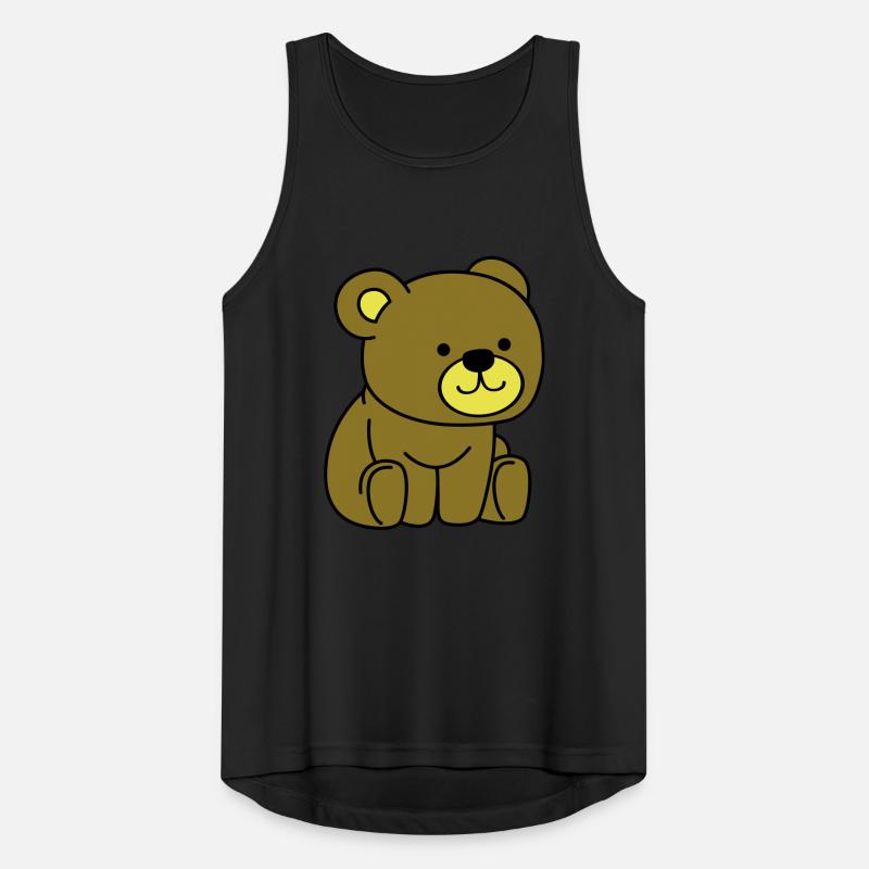 teddy bear Men's Breathable Tank Top