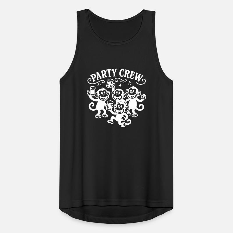 Party Crew Affe Bier Männer Tank Top atmungsaktiv