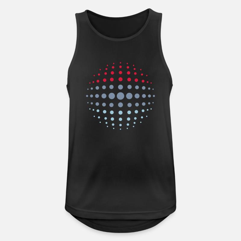 geo_dotsphere_luxembourg_3c01 - Männer Tank Top atmungsaktiv - Schwarz