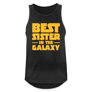 Best Sister In The Galaxy - Débardeur respirant Homme - noir - Devant - Nick (188cm)