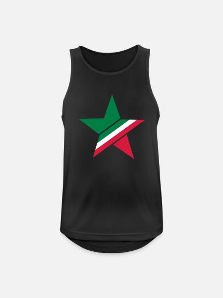 italy_star___f3 - Men's Breathable Tank Top - black