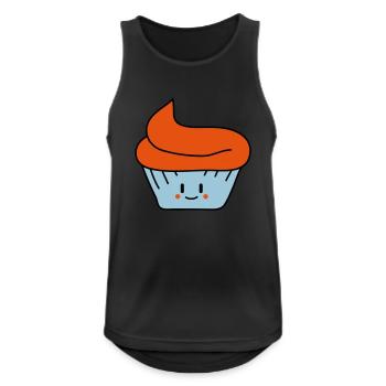 Cute Cupcake - Men's Breathable Tank Top - black - Front - Nick (188cm)