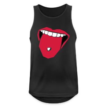 Drugs - Männer Tank Top atmungsaktiv - Schwarz - Vorne - Nick (188cm)