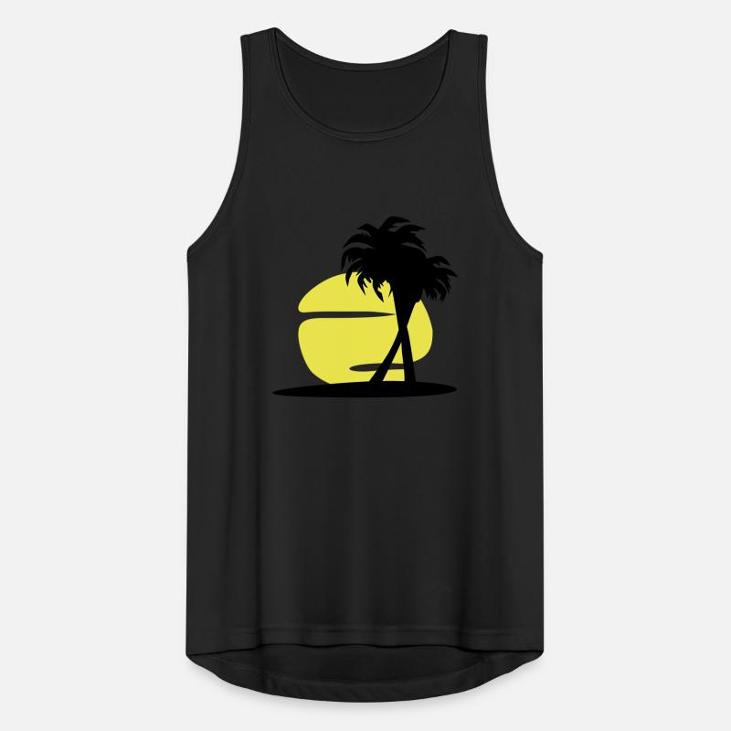 Sund and palm tree (super cheap!) Men's Breathable Tank Top