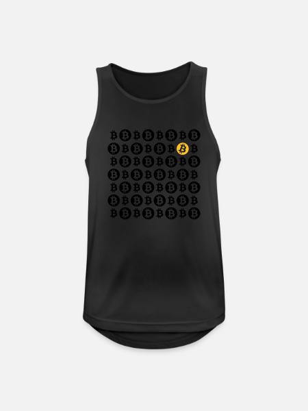 BitcoinChess - Männer Tank Top atmungsaktiv - Schwarz