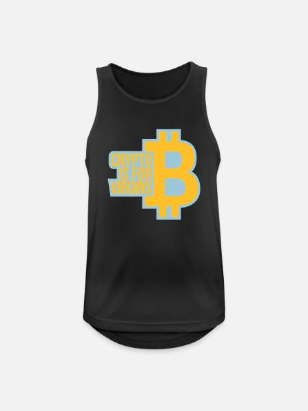 crypto is for virgins - Men's Breathable Tank Top - black