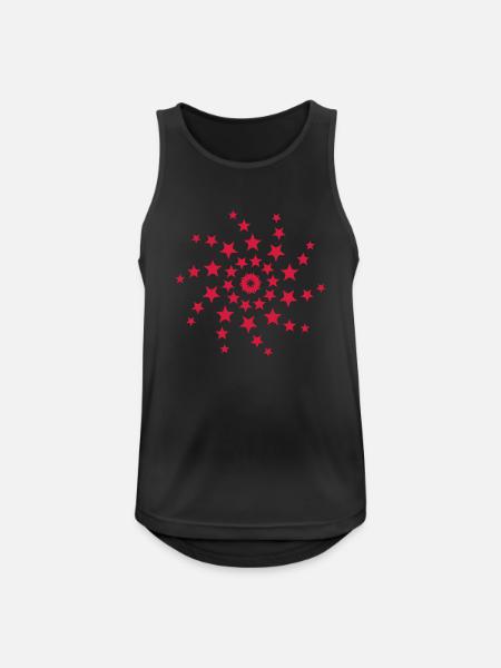 transformed stars | Vectorgraphic - Men's Breathable Tank Top - black