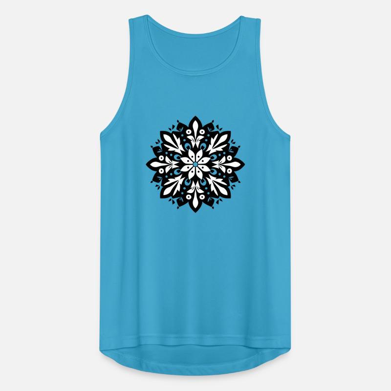 Schneeflocken-Muster Männer Tank Top atmungsaktiv