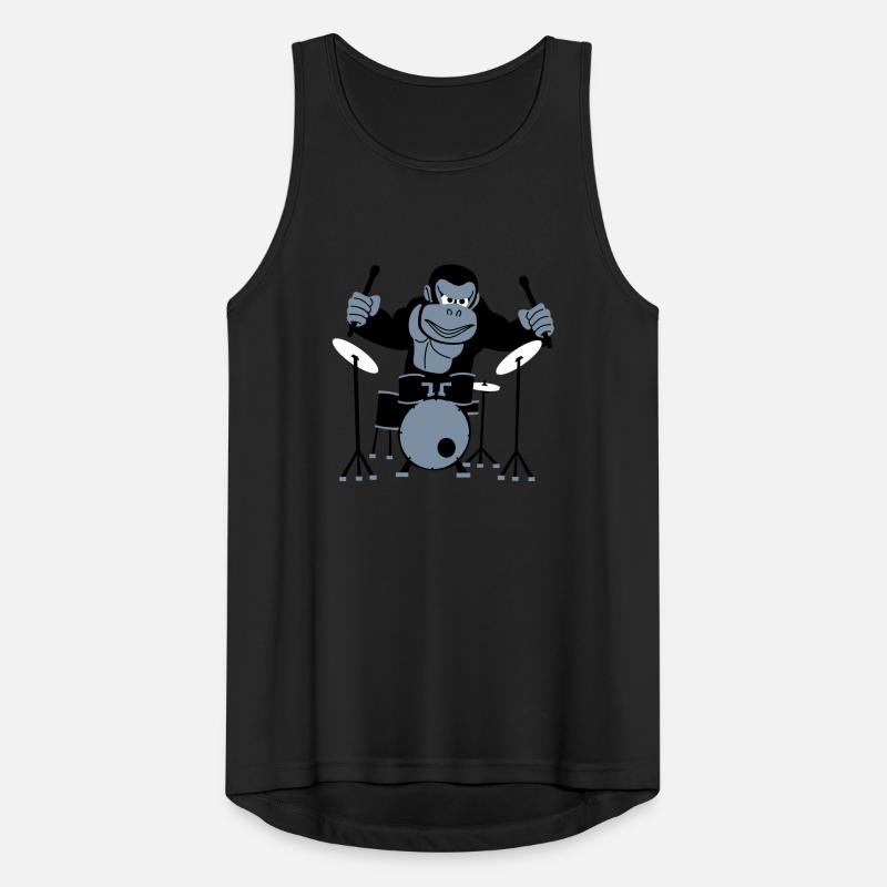 Drumming Gorilla Men's Breathable Tank Top