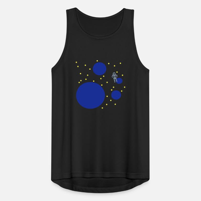 astronaut planets space spaceman Débardeur respirant Homme