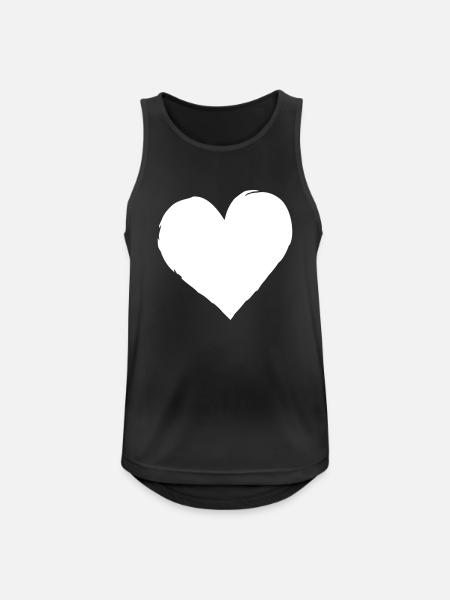 Lavender Heart - Débardeur respirant Homme - noir