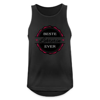 Beste Lehrerin ever - Männer Tank Top atmungsaktiv - Schwarz - Vorne - Nick (188cm)