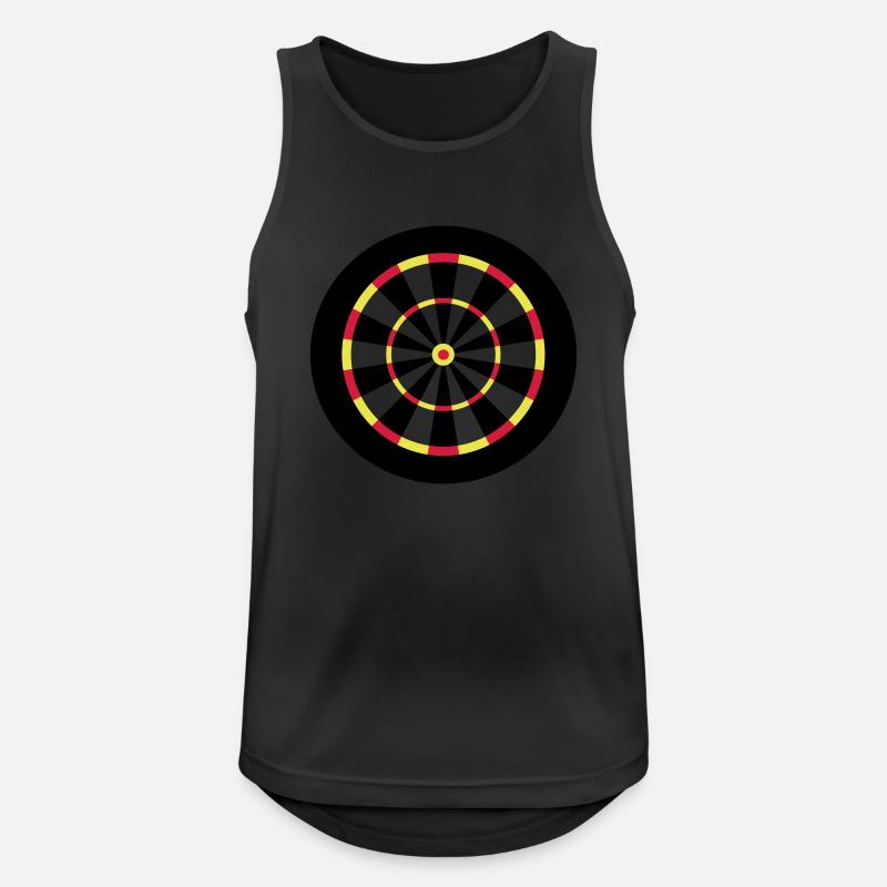 Darts - Männer Tank Top atmungsaktiv - Schwarz