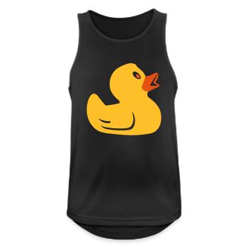 Rubber duck - Men's Breathable Tank Top - black - Front - Nick (188cm)