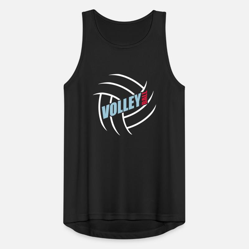 conception de logo de texte modèle de volleyball c Débardeur respirant Homme