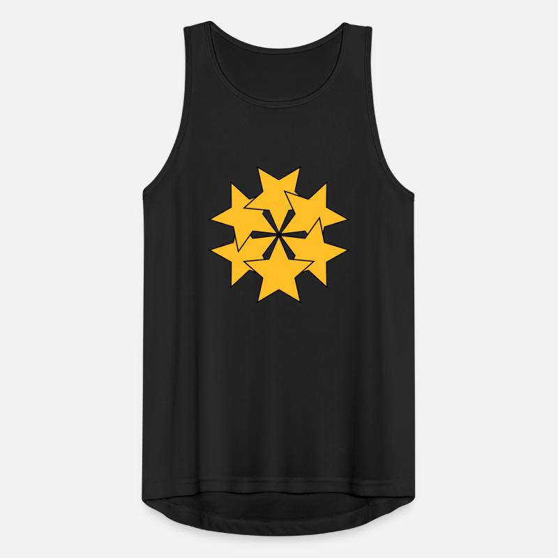 transformierte Sterne | Vectorgraphic Männer Tank Top atmungsaktiv
