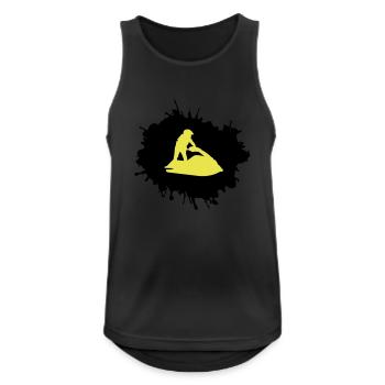 jet ski klecks - Männer Tank Top atmungsaktiv - Schwarz - Vorne - Nick (188cm)