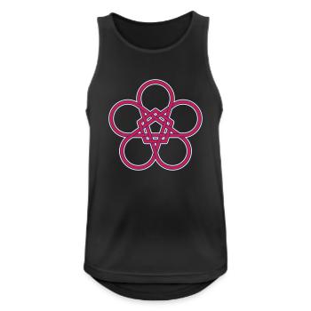 Pentagon and Circles - Men's Breathable Tank Top - black - Front - Nick (188cm)