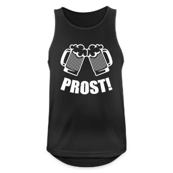 Beer Cheers - Men's Breathable Tank Top - black - Front - Nick (188cm)