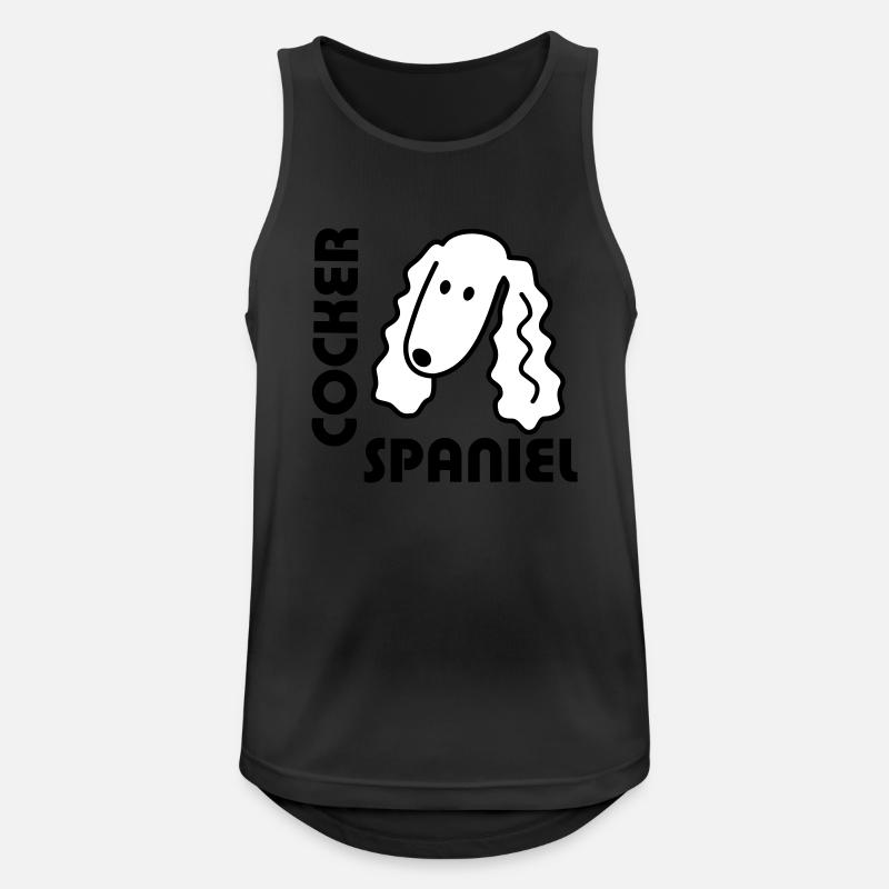 Cocker Spaniel - Débardeur respirant Homme - noir