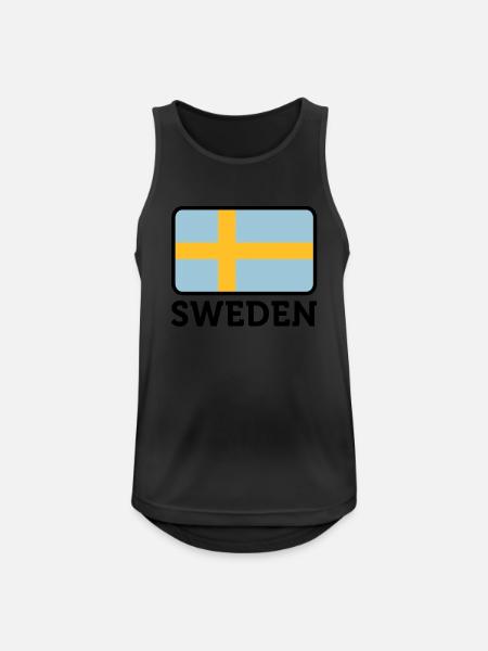 National flag of Sweden - Men's Breathable Tank Top - black