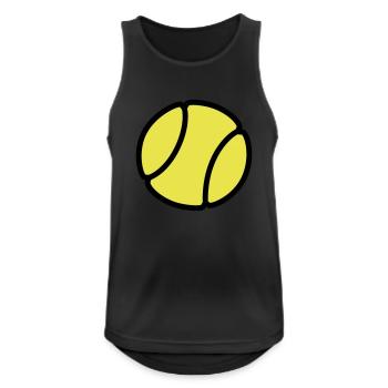 tennis - Men's Breathable Tank Top - black - Front - Nick (188cm)