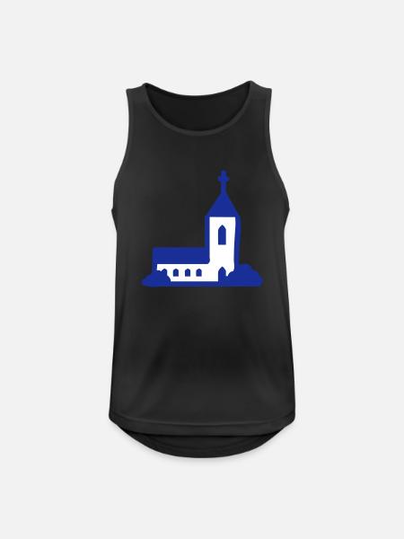 Kirche - 2 - Männer Tank Top atmungsaktiv - Schwarz