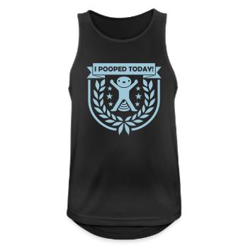 I pooped today quote - Men's Breathable Tank Top - black - Front - Nick (188cm)