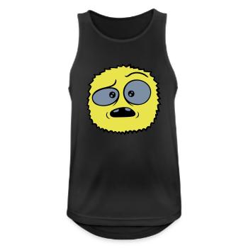 Haariges Monster skeptisches Gesicht - Männer Tank Top atmungsaktiv - Schwarz - Vorne - Nick (188cm)