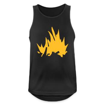 Campfire Camping Nature Forest Fire Vector 5 - Men's Breathable Tank Top - black - Front - Nick (188cm)