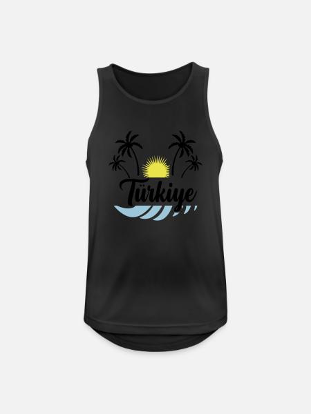 türkiye - Männer Tank Top atmungsaktiv - Schwarz