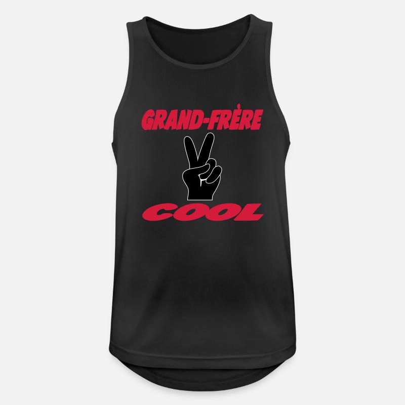 COOLER Big Brother - Männer Tank Top atmungsaktiv - Schwarz