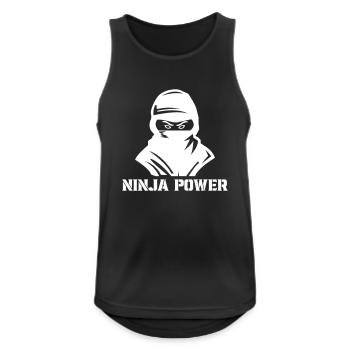 pouvoir ninja - Débardeur respirant Homme - noir - Devant - Nick (188cm)
