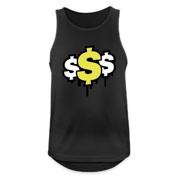 Dollar Symbol - Men's Breathable Tank Top - black - Front - Nick (188cm)