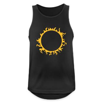Sun Halo - Débardeur respirant Homme - noir - Devant - Nick (188cm)