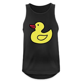 Duck, Duck, Rubber Ducky - Men's Breathable Tank Top - black - Front - Nick (188cm)