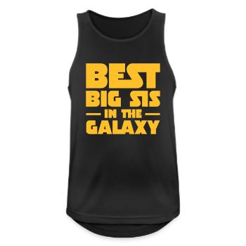 Best Big Sis In The Galaxy - Men's Breathable Tank Top - black - Front - Nick (188cm)