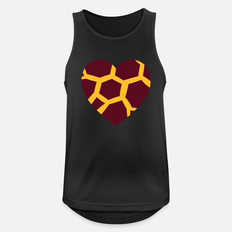 herz_giraffe - Männer Tank Top atmungsaktiv - Schwarz