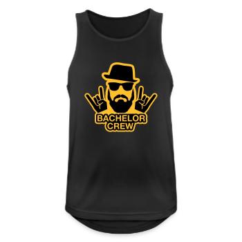 Bachelor Crew - JGA T-shirt - JGA Shirt - Crew - Débardeur respirant Homme - noir - Devant - Nick (188cm)