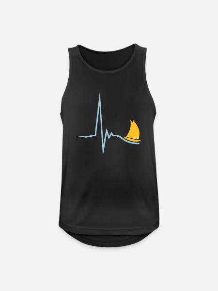 sailing_pulse_2c - Männer Tank Top atmungsaktiv - Schwarz
