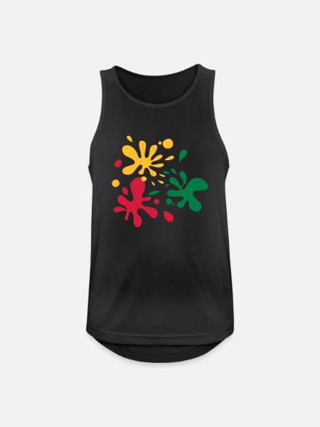 Paint Splats - Men's Breathable Tank Top - black