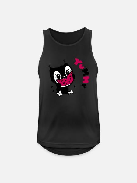Eule yumyum - Männer Tank Top atmungsaktiv - Schwarz