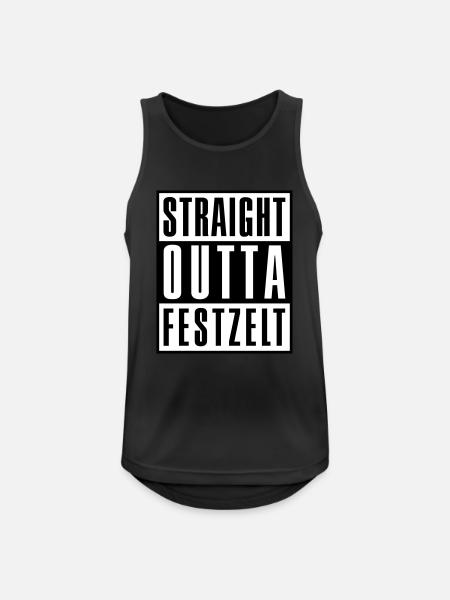 Straight outta - - beer - Men's Breathable Tank Top - black