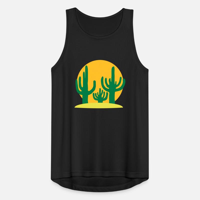 Sun 3 Cactus Desert Men's Breathable Tank Top