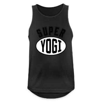 Super Yogi / Yoga - Débardeur respirant Homme - noir - Devant - Nick (188cm)