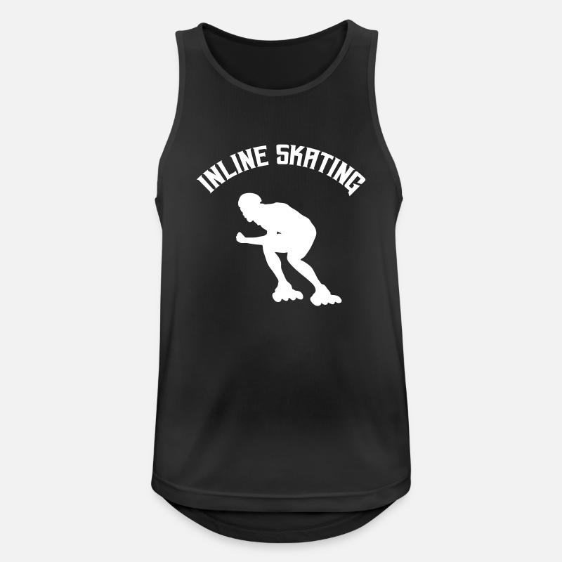 Inline Skating - Men's Breathable Tank Top - black