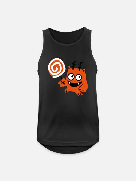 Lolly - Monster - Men's Breathable Tank Top - black