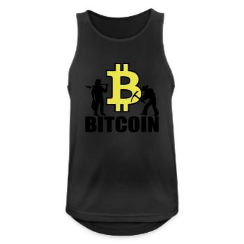 Bitcoin Satoshi Nakamoto - Männer Tank Top atmungsaktiv - Schwarz - Vorne - Nick (188cm)